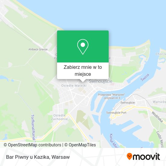 Mapa Bar Piwny u Kazika