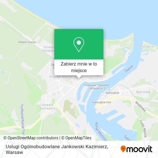 Mapa Usługi Ogólnobudowlane Jankowski Kazimierz