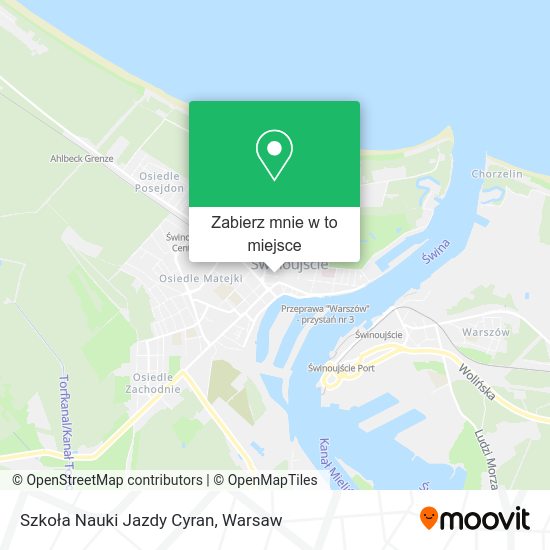 Mapa Szkoła Nauki Jazdy Cyran