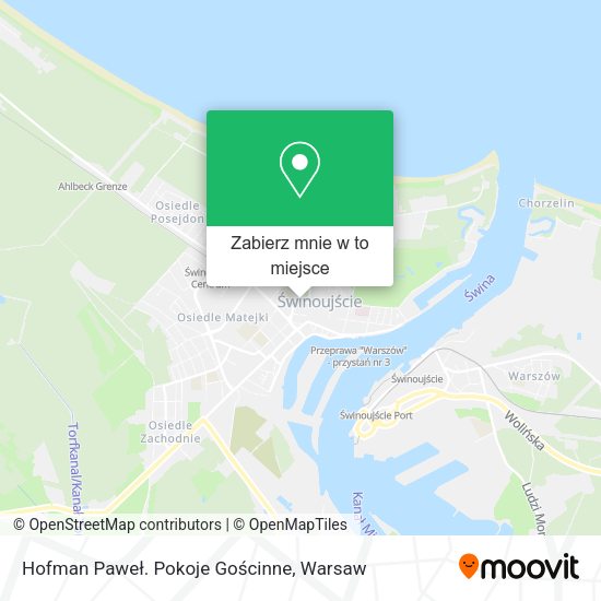 Mapa Hofman Paweł. Pokoje Gościnne