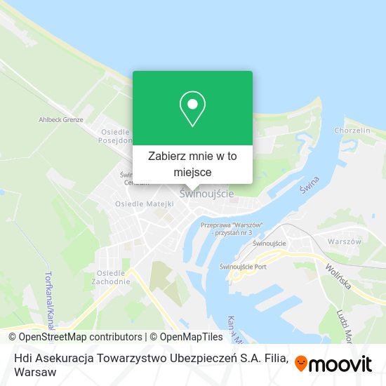 Mapa Hdi Asekuracja Towarzystwo Ubezpieczeń S.A. Filia