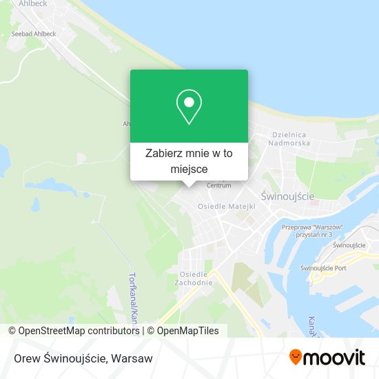 Mapa Orew Świnoujście