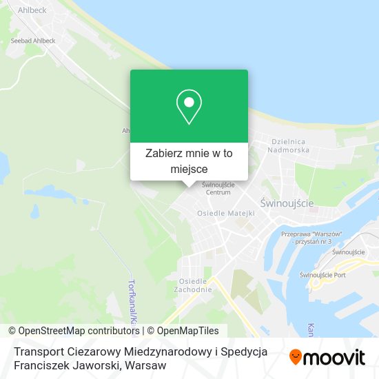 Mapa Transport Ciezarowy Miedzynarodowy i Spedycja Franciszek Jaworski