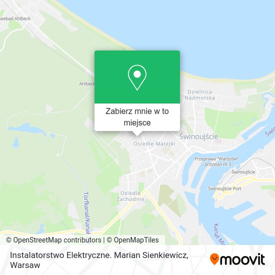 Mapa Instalatorstwo Elektryczne. Marian Sienkiewicz