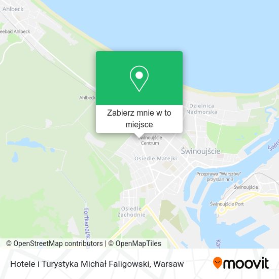 Mapa Hotele i Turystyka Michał Faligowski