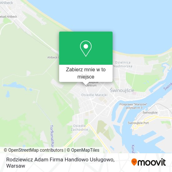 Mapa Rodziewicz Adam Firma Handlowo Usługowo