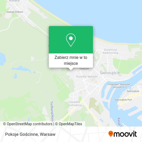 Mapa Pokoje Gościnne