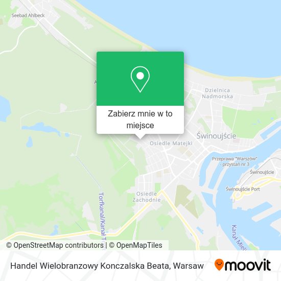 Mapa Handel Wielobranzowy Konczalska Beata