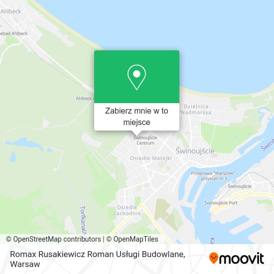 Mapa Romax Rusakiewicz Roman Usługi Budowlane