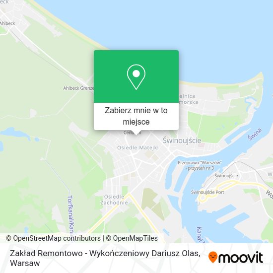 Mapa Zakład Remontowo - Wykończeniowy Dariusz Olas