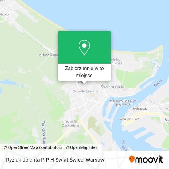 Mapa Ryzlak Jolanta P P H Świat Świec