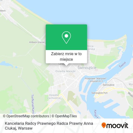 Mapa Kancelaria Radcy Prawnego Radca Prawny Anna Ciukaj