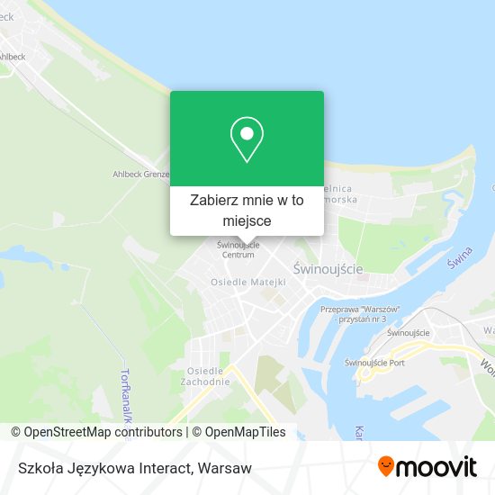 Mapa Szkoła Językowa Interact