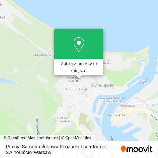 Mapa Pralnia Samoobsługowa Renzacci Laundromat Świnoujście