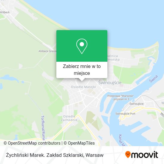 Mapa Żychliński Marek. Zakład Szklarski