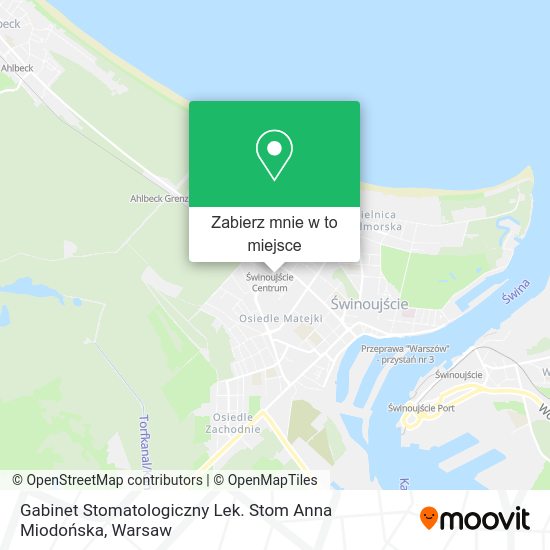 Mapa Gabinet Stomatologiczny Lek. Stom Anna Miodońska