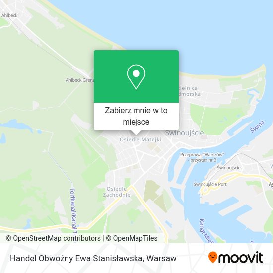 Mapa Handel Obwoźny Ewa Stanisławska