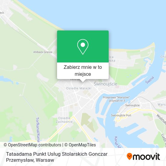 Mapa Tataadama Punkt Usług Stolarskich Gonczar Przemysław