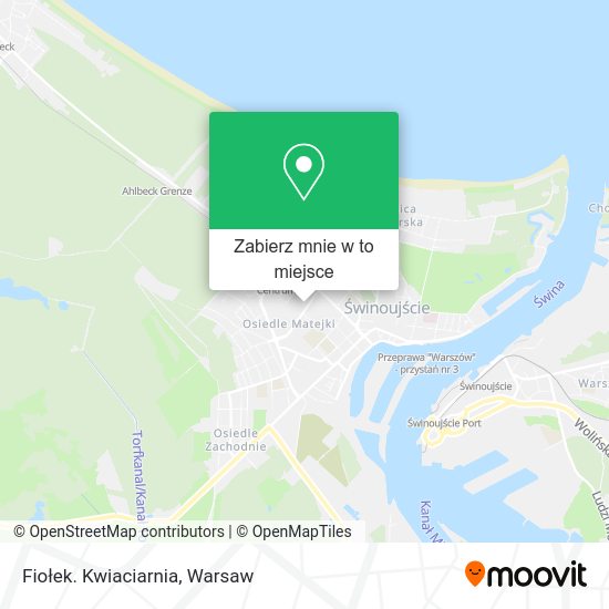 Mapa Fiołek. Kwiaciarnia