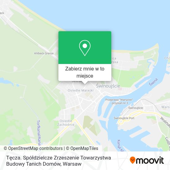 Mapa Tęcza. Spółdzielcze Zrzeszenie Towarzystwa Budowy Tanich Domów