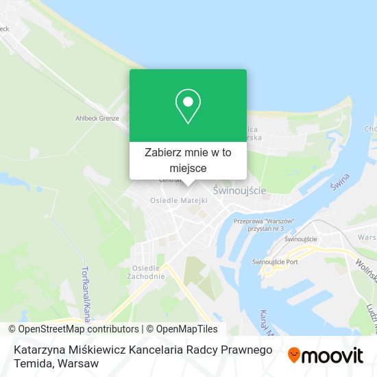 Mapa Katarzyna Miśkiewicz Kancelaria Radcy Prawnego Temida