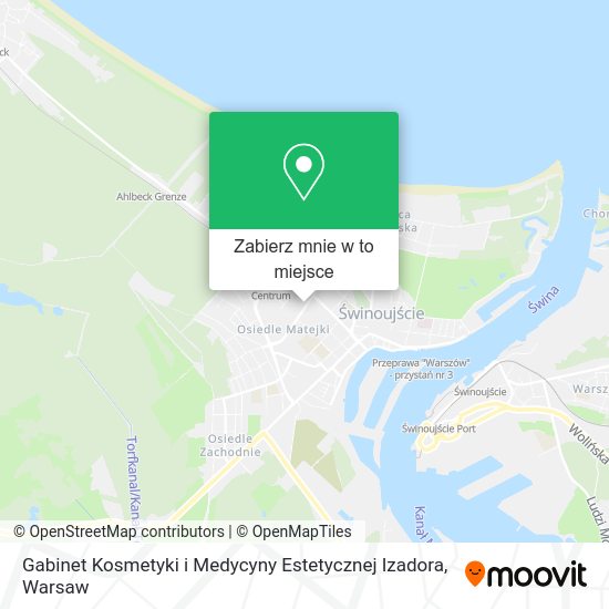 Mapa Gabinet Kosmetyki i Medycyny Estetycznej Izadora