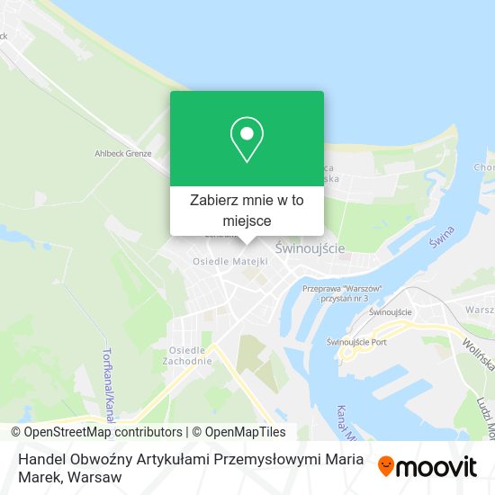 Mapa Handel Obwoźny Artykułami Przemysłowymi Maria Marek