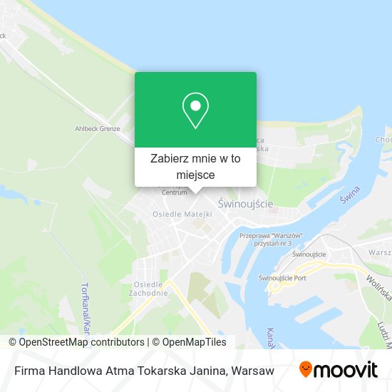 Mapa Firma Handlowa Atma Tokarska Janina