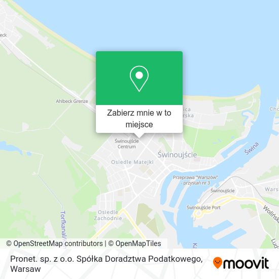 Mapa Pronet. sp. z o.o. Spółka Doradztwa Podatkowego