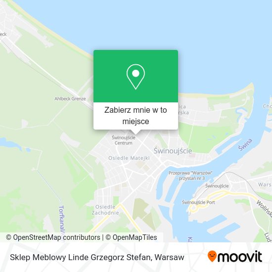 Mapa Sklep Meblowy Linde Grzegorz Stefan