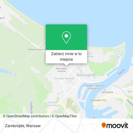 Mapa Zamknięte