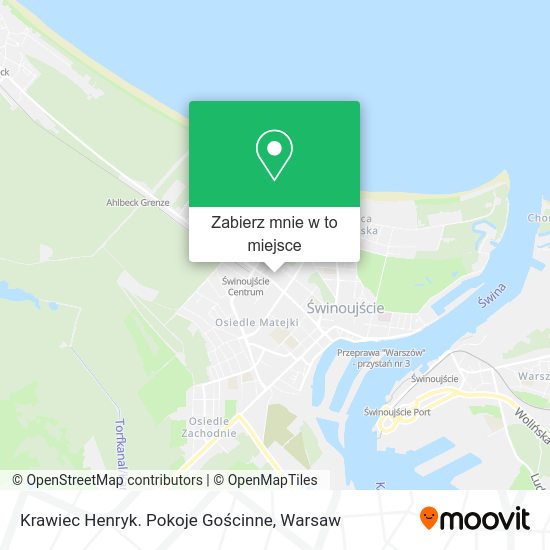 Mapa Krawiec Henryk. Pokoje Gościnne