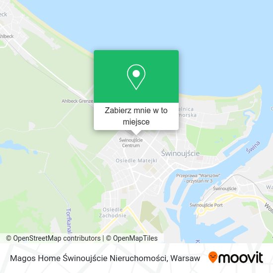 Mapa Magos Home Świnoujście Nieruchomości