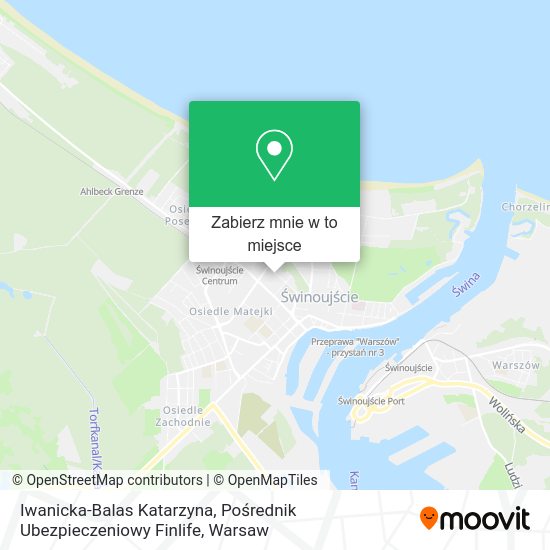 Mapa Iwanicka-Balas Katarzyna, Pośrednik Ubezpieczeniowy Finlife