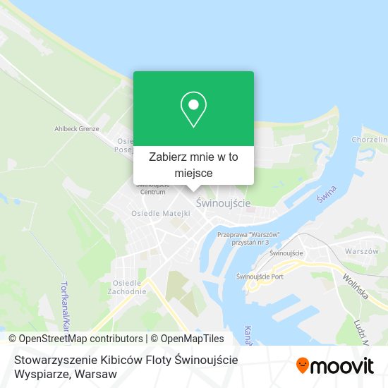 Mapa Stowarzyszenie Kibiców Floty Świnoujście Wyspiarze