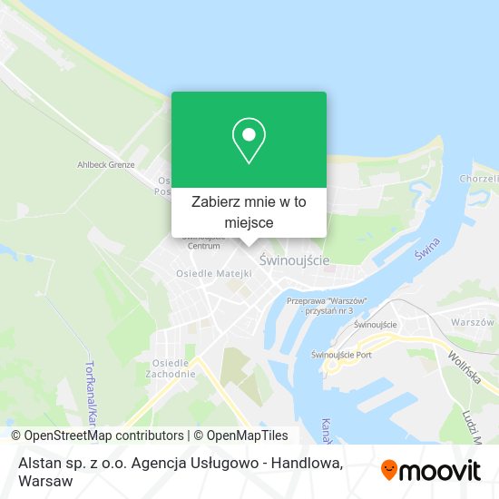 Mapa Alstan sp. z o.o. Agencja Usługowo - Handlowa