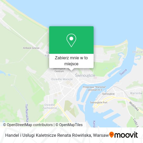 Mapa Handel i Usługi Kaletnicze Renata Rówińska