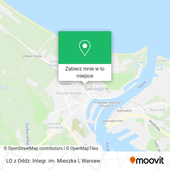 Mapa LO z Oddz. Integr. im. Mieszka I