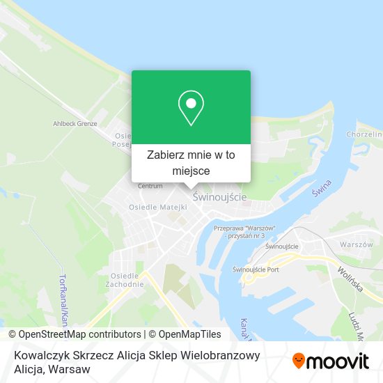 Mapa Kowalczyk Skrzecz Alicja Sklep Wielobranzowy Alicja