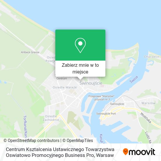 Mapa Centrum Ksztalcenia Ustawicznego Towarzystwa Oswiatowo Promocyjnego Business Pro