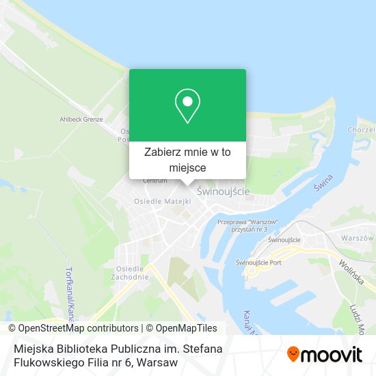 Mapa Miejska Biblioteka Publiczna im. Stefana Flukowskiego Filia nr 6