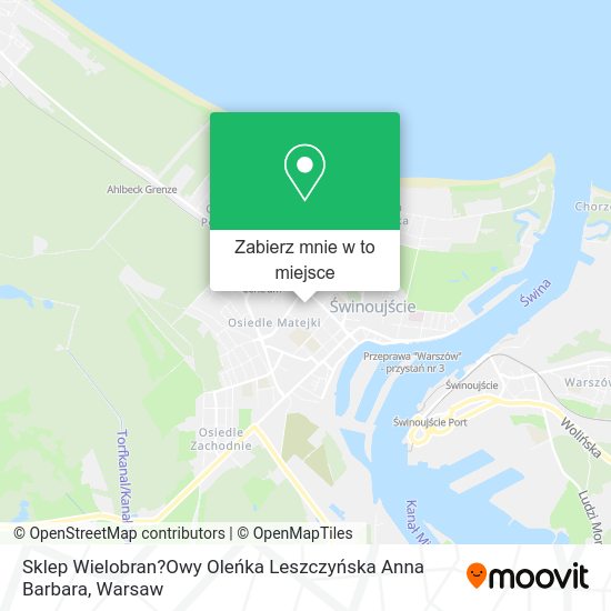 Mapa Sklep Wielobran?Owy Oleńka Leszczyńska Anna Barbara