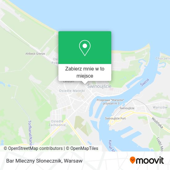 Mapa Bar Mleczny Słonecznik