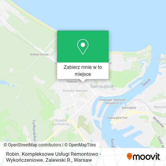 Mapa Robin. Kompleksowe Usługi Remontowo - Wykończeniowe. Zalewski R.