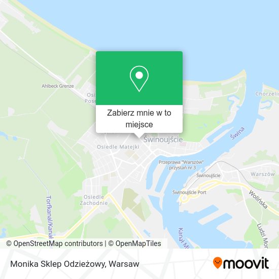 Mapa Monika Sklep Odzieżowy