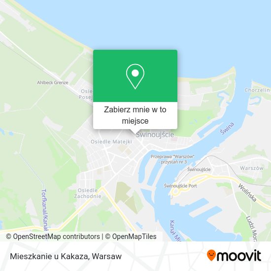 Mapa Mieszkanie u Kakaza