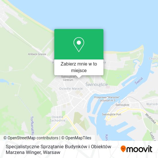 Mapa Specjalistyczne Sprzątanie Budynków i Obiektów Marzena Winger