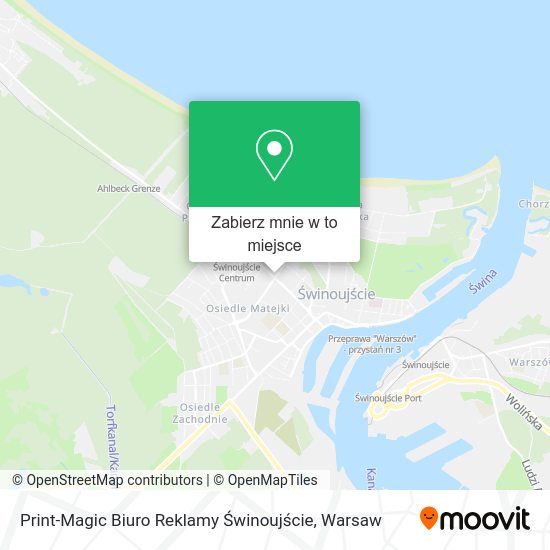 Mapa Print-Magic Biuro Reklamy Świnoujście