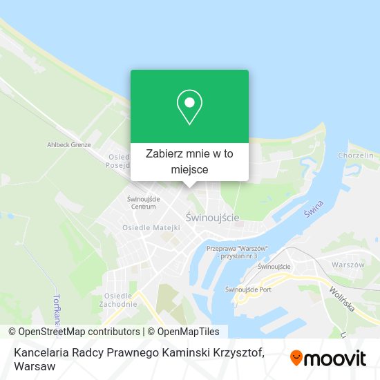 Mapa Kancelaria Radcy Prawnego Kaminski Krzysztof