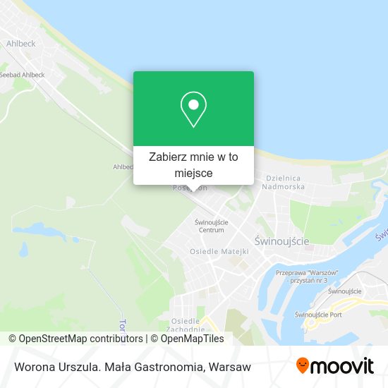 Mapa Worona Urszula. Mała Gastronomia